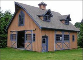 gable roof barn with loft. Western Classic Loft Style Barns are great small barns with lots of space for horses.